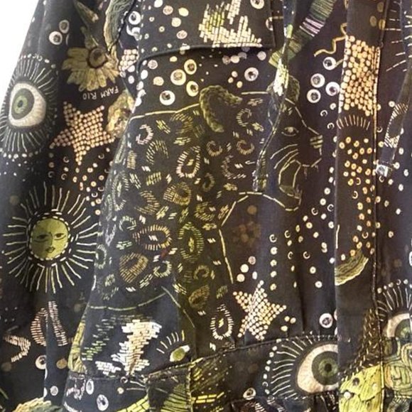 FARM Rio X Anthropologie Borogodo Green Jumpsuit - Picture 12 of 14